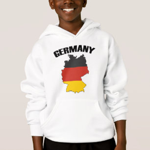 Germany Map - German Flag - Deutschland Travel Hoodie