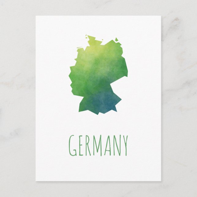 Germany Map Postcard (Front)