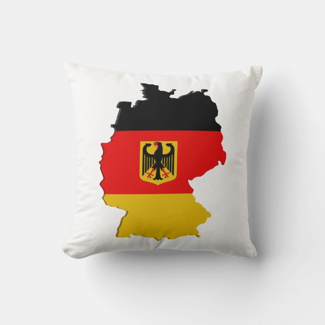 Germany map throw pillow (Front)