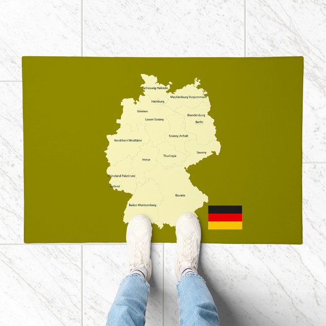 Germany Map with States and Capitals Doormat (Creator Uploaded)