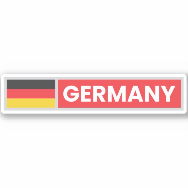 Germany National Flag Sticker (Front)