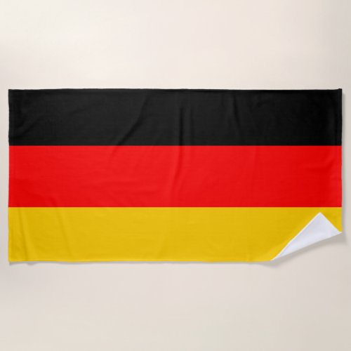 Germany National Flag Team Support Beach Towel