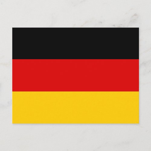 Germany National World Flag Postcard
