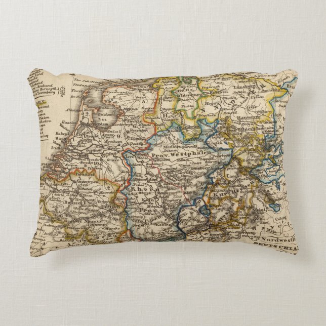 Germany, Netherlands, and Belgium Accent Pillow (Front)