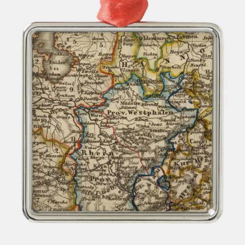 Germany Netherlands and Belgium Metal Ornament