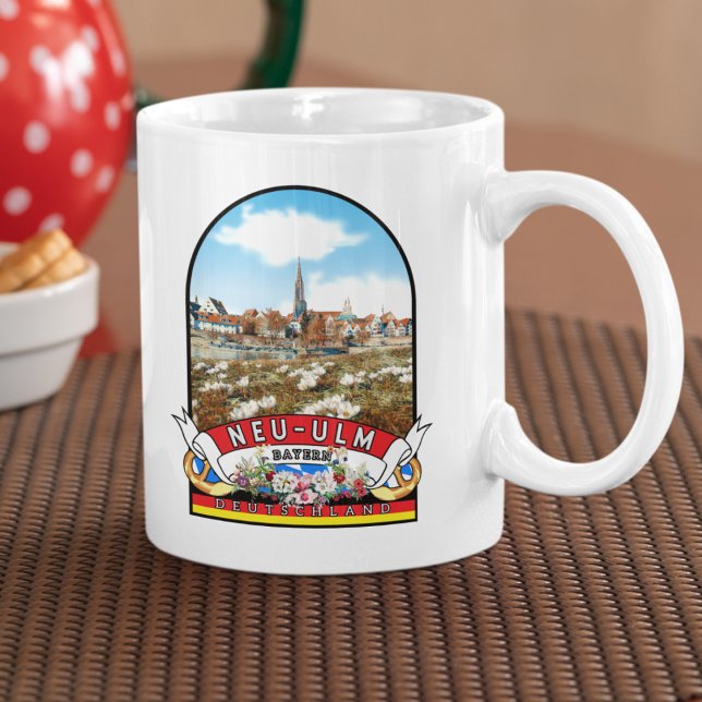 Germany Neu-Ulm Vintage souvenir Coffee Mug (Neu-Ulm: Kaffeegenuss in bayerischem Flair und historischer Umgebung.)