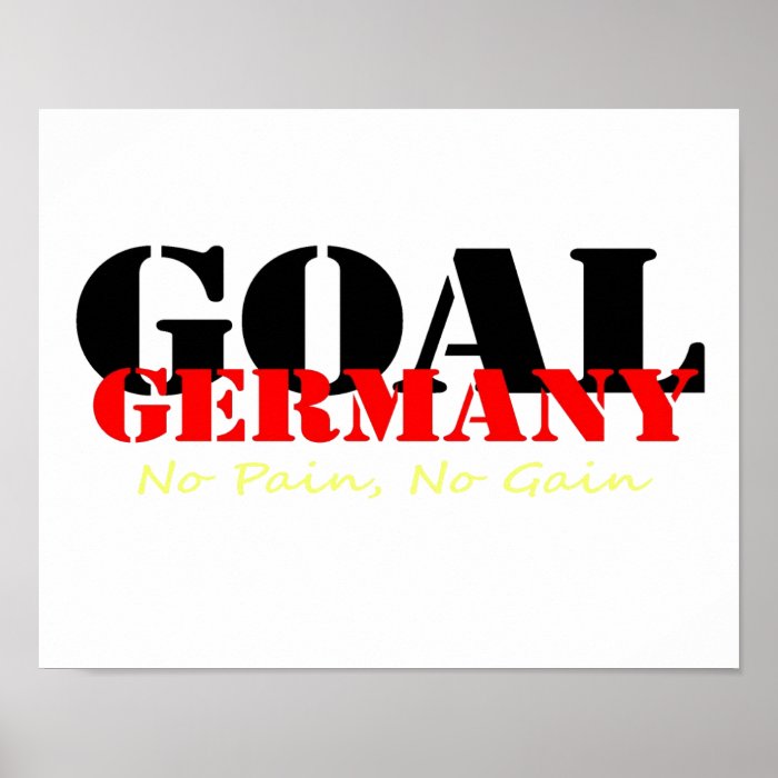 Germany No Pain No Gain Posters