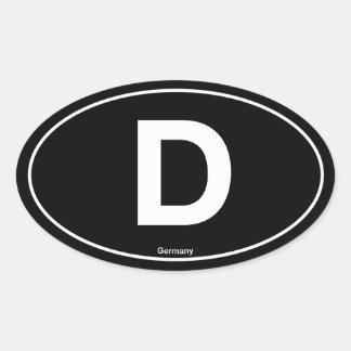 Germany Oval Sticker