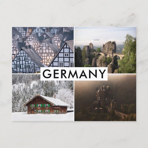 Germany photography collage postcard