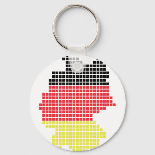 germany pixel flag keychain