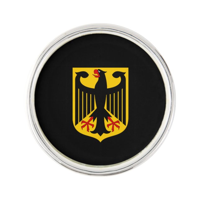 Germany Planet Jill Round Lapel Pin (Front)