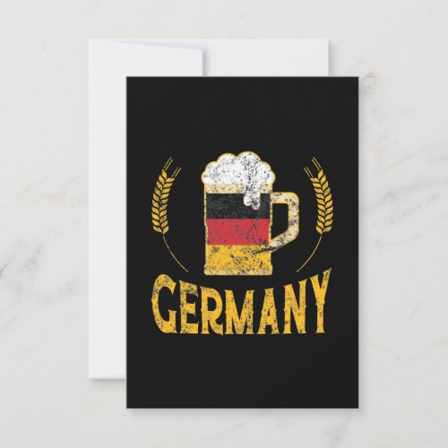 Germany Pride German Flag Beer Lover Oktoberfest Card