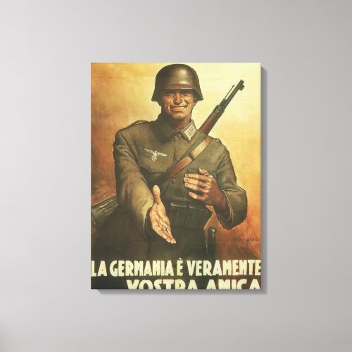 Germany Propaganda Poster Canvas Print