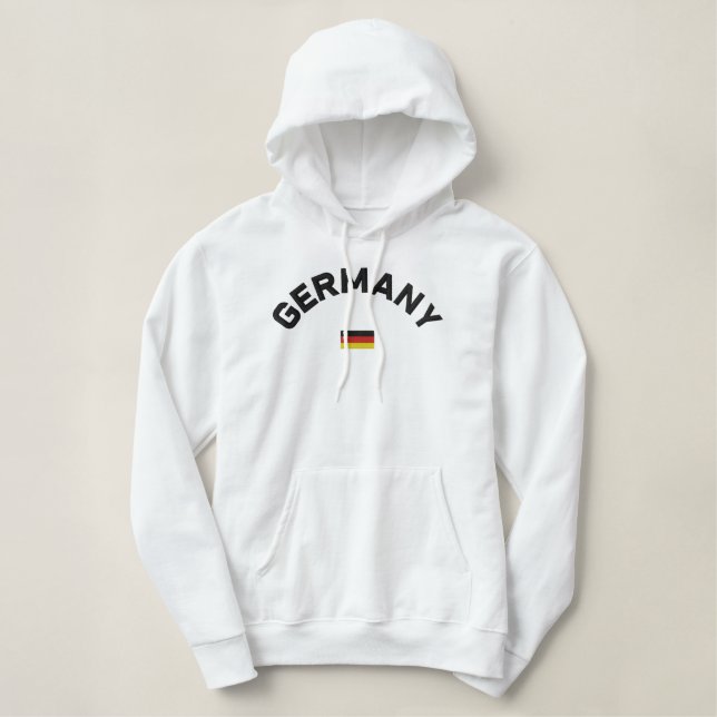 Germany pullover hoodie - Los geht's Deutschland! (Design Front)