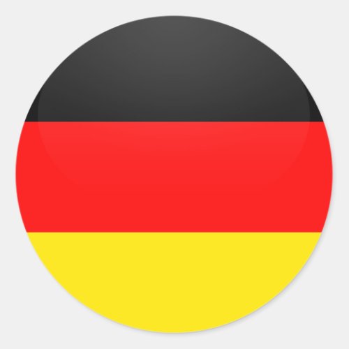 Germany quality Flag Circle Classic Round Sticker