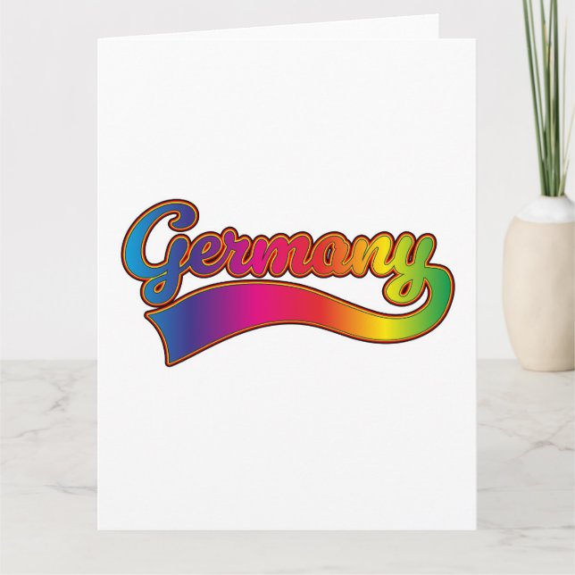 Germany Rainbow logo Card (Front)