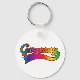 Germany Rainbow logo Keychain