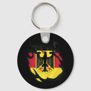 Germany Ripped Flag Keychain