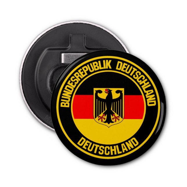 Germany Round Emblem Bottle Opener (Front)