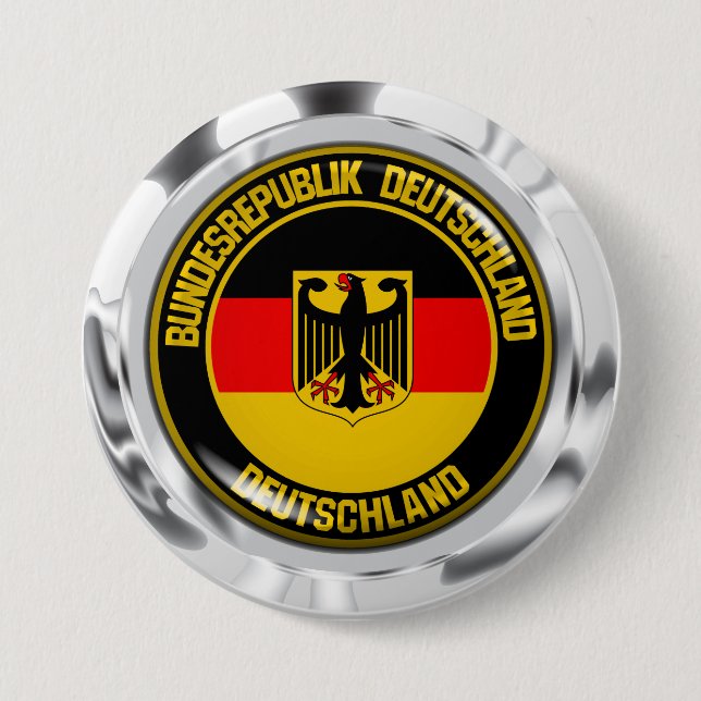Germany Round Emblem Button (Front)