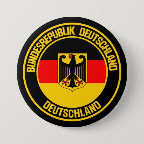 Germany Round Emblem Button