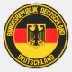 Germany Round Emblem Classic Round Sticker | Zazzle