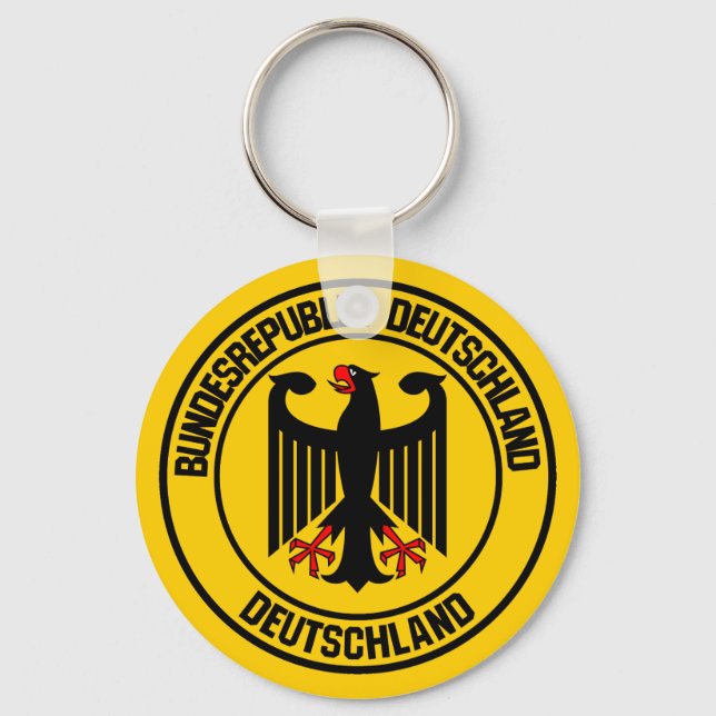 Germany Round Emblem Keychain (Front)