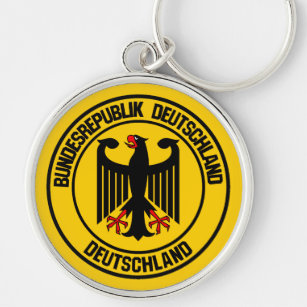 Germany Round Emblem Keychain