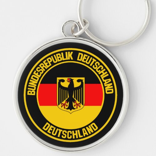 Germany Round Emblem Keychain