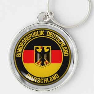 Germany Round Emblem Keychain
