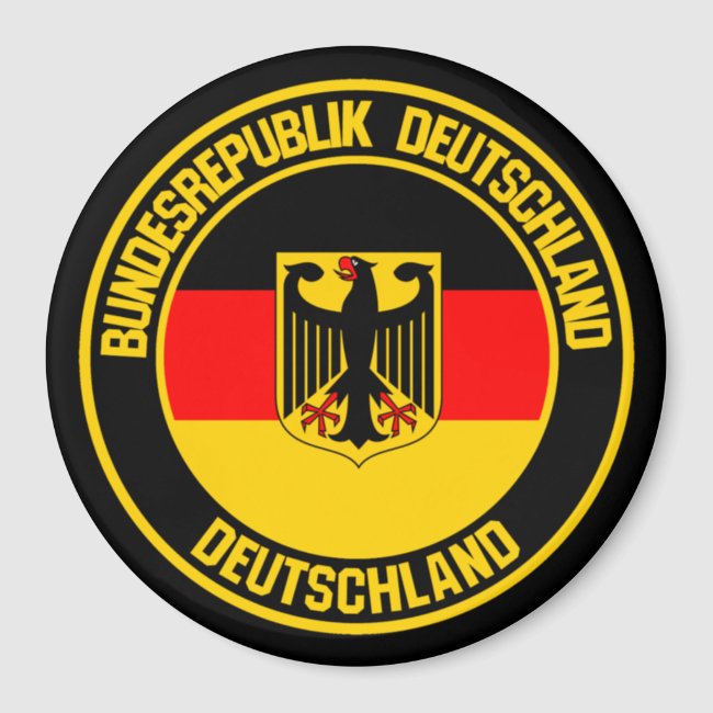 Germany Round Emblem Magnet