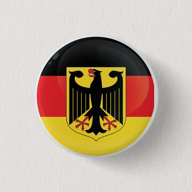 Germany  Round Icon Flag Button (Front)