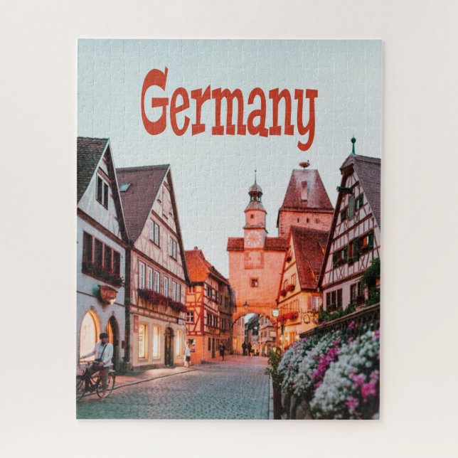 Germany Row Houses Jigsaw Puzzle (Vertical)