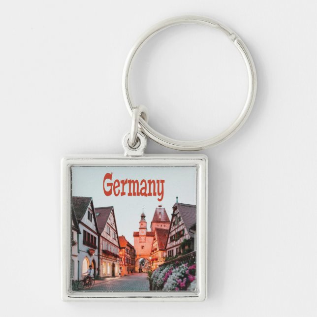 Germany Row Houses Keychain (Front)