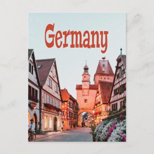 Germany Row Houses Postcard