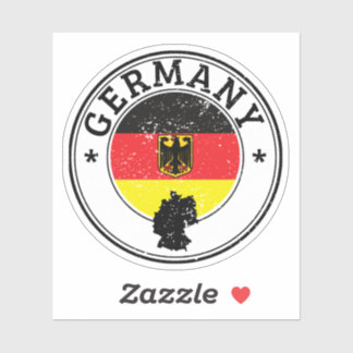 Germany Seal Sticker Round Flag For Laptop Book...