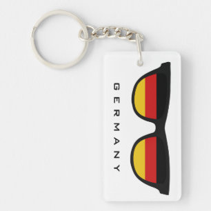 Germany Shades custom text & color key chain
