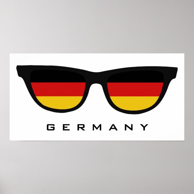 Germany Shades custom text & color poster (Front)