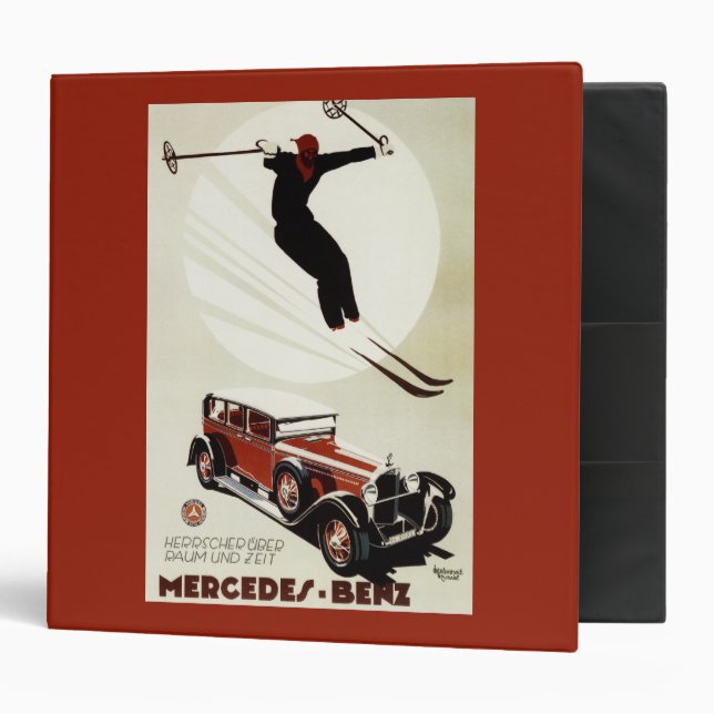 Germany - Skier Jumping 3 Ring Binder (Front/Inside)