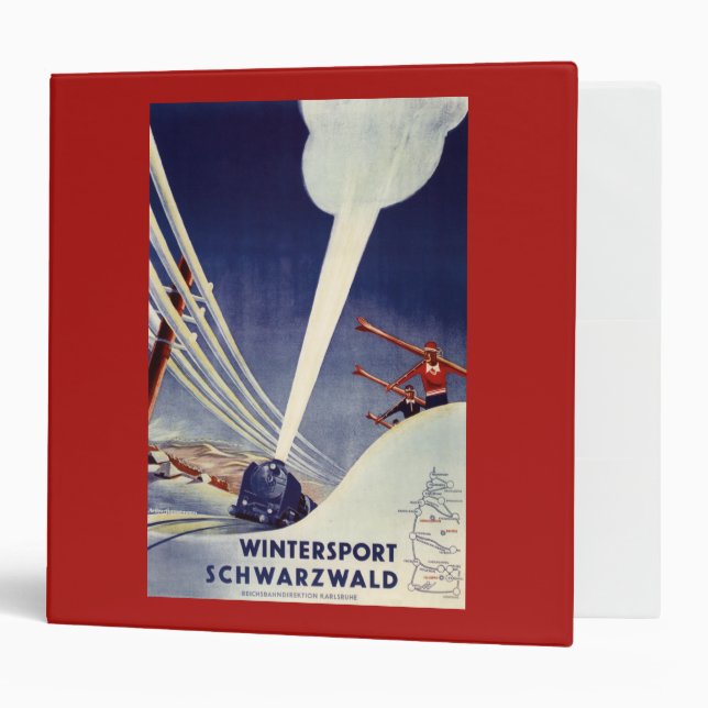 Germany - Skiing in the Black Forest 3 Ring Binder (Front/Inside)