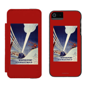 Germany - Skiing in the Black Forest Wallet Case For iPhone SE/5/5s