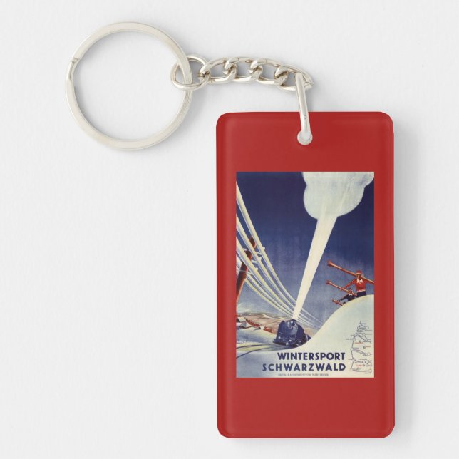 Germany - Skiing in the Black Forest Keychain (Front)