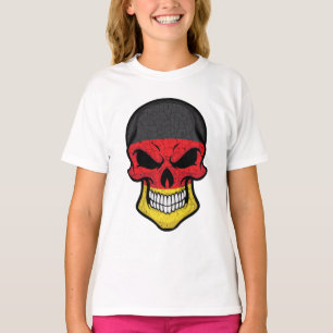 Germany Smiling Skull Flag T-Shirt