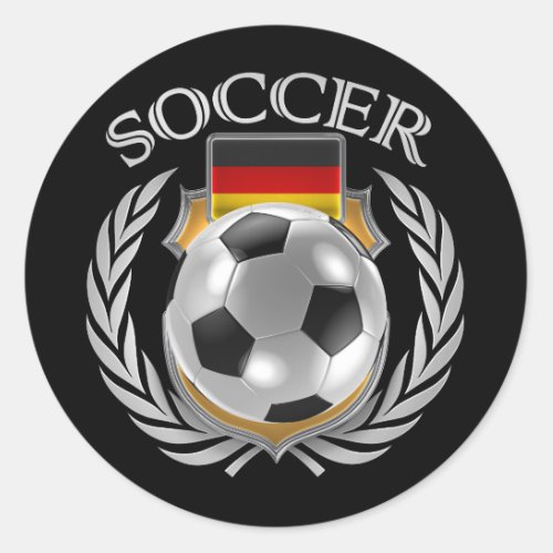 Germany Soccer 2016 Fan Gear Classic Round Sticker