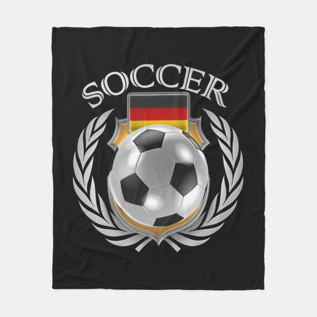 Germany Soccer 2016 Fan Gear Fleece Blanket (Front)