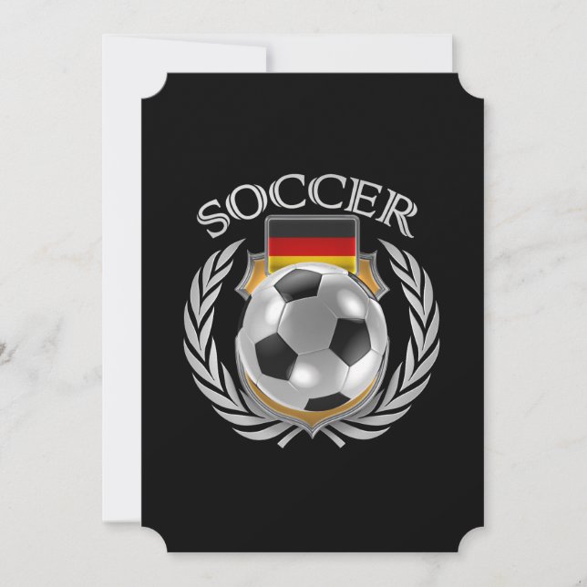 Germany Soccer 2016 Fan Gear Invitation (Front)