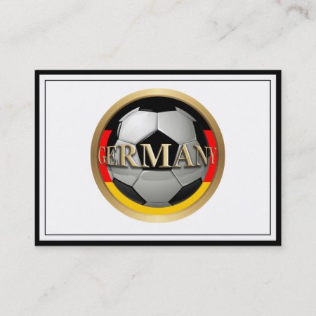 Germany Soccer Ball Business Card