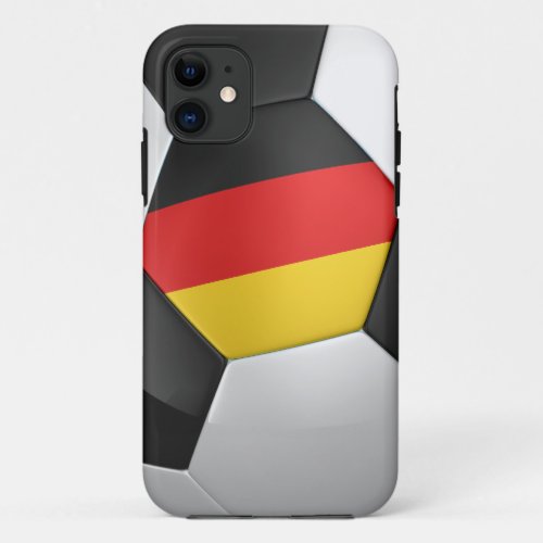 Germany Soccer Ball iPhone 11 Case