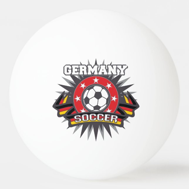 Germany Soccer Burst Ping Pong Ball (Back)