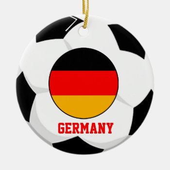 Germany Soccer Fan Ornament 3 Times World Cup Cham by pixibition at Zazzle